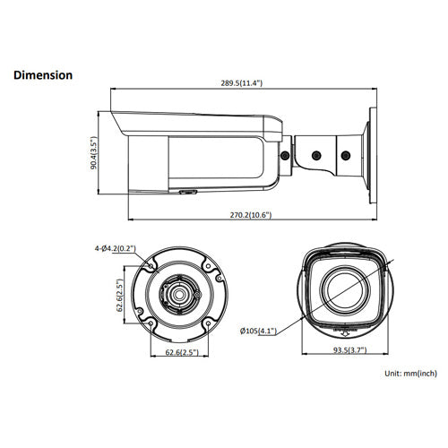 Hikvision DS-2CD2T86G2-4I 8MP Gen2 IP Outdoor Bullet Camera