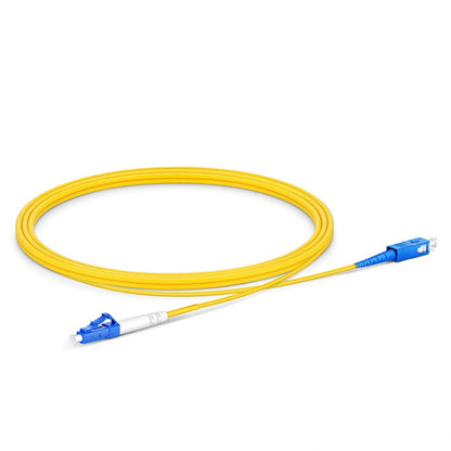 2 m Fiber Patch Cable, LC UPC to LC UPC, Duplex, 2 Fibers, Single Mode (OS2)