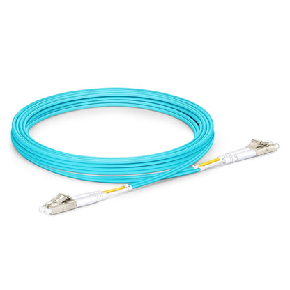 Duplex Fiber Patch Cable 1.5m , LC UPC to LC UPC, 2 Fibers, Multimode (OM3)