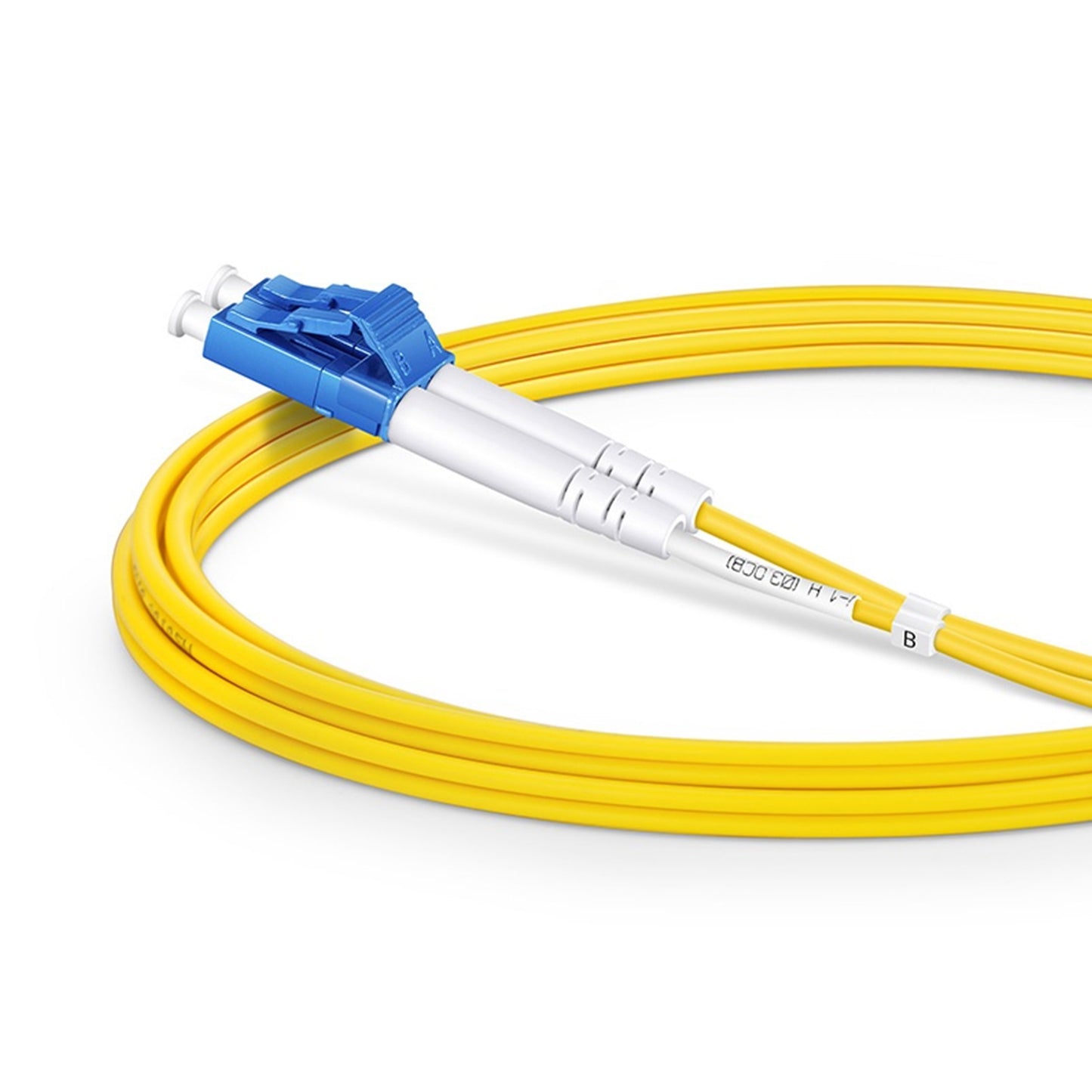 5M Fiber Patch Cable, LC UPC to SC UPC, Duplex, 2 Fibers, Single Mode