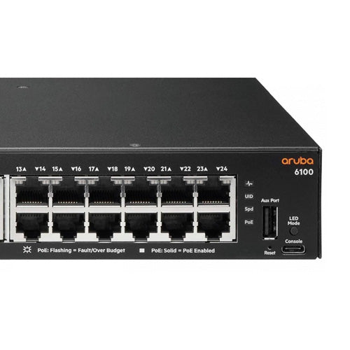Aruba 6100 24 Class 4 PoE Switch