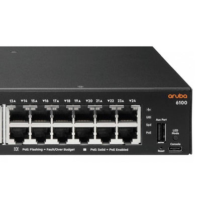 Aruba 6100 24 Class 4 PoE Switch