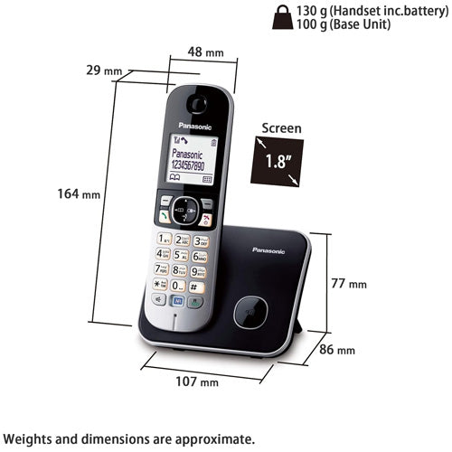 Panasonic Codeless Analog Phone KX-TG6811