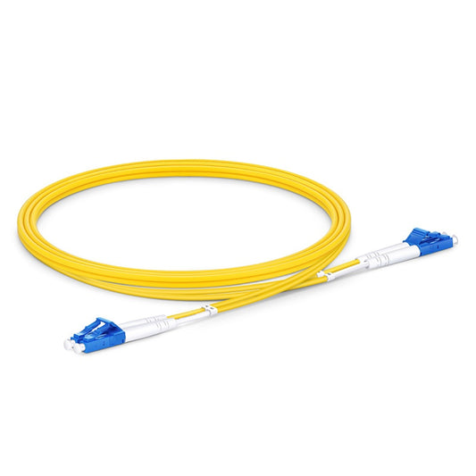 1m Fiber Patch Cable, LC UPC to LC UPC, Duplex, 2 Fibers, Single Mode (OS2)