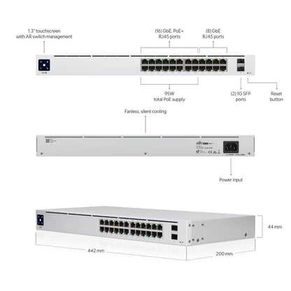 UBIQUITI 24 Port Gigabit PoE Switch USW-24-POE